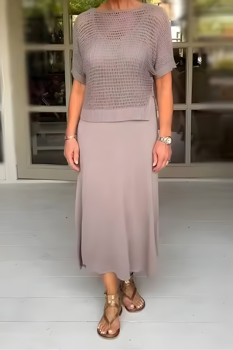 Lieke™ | Robe d'été avec haut en maille