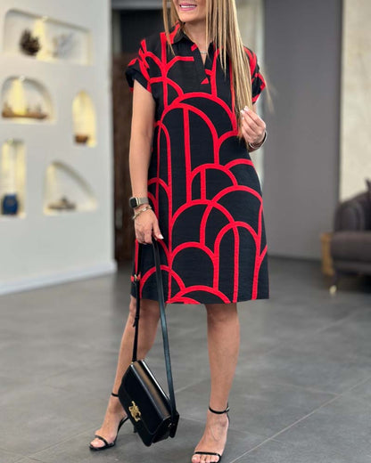Helmi™ | Robe Midi Imprimée Femme