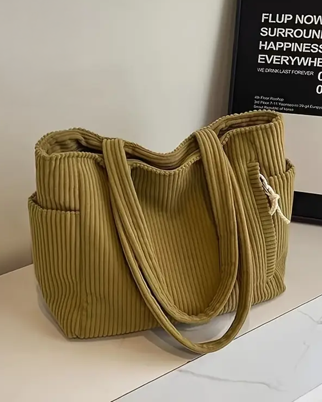Tilda™ | Sac Cabas Velours Côtelé