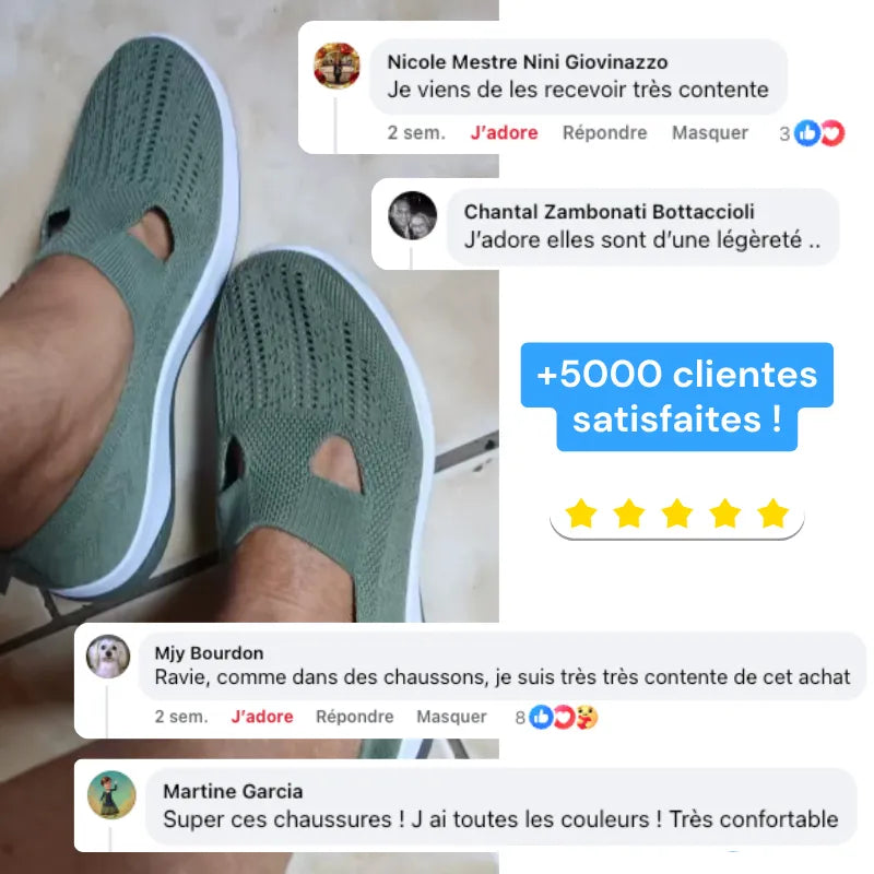 FlexiConfort ™ | Sneakers Confort Orthopédique Femme