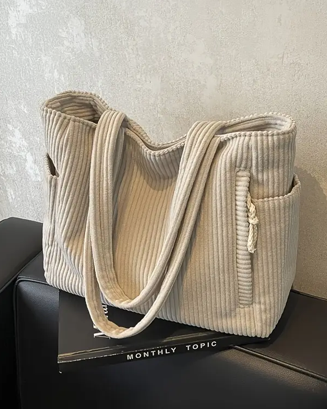 Tilda™ | Sac Cabas Velours Côtelé