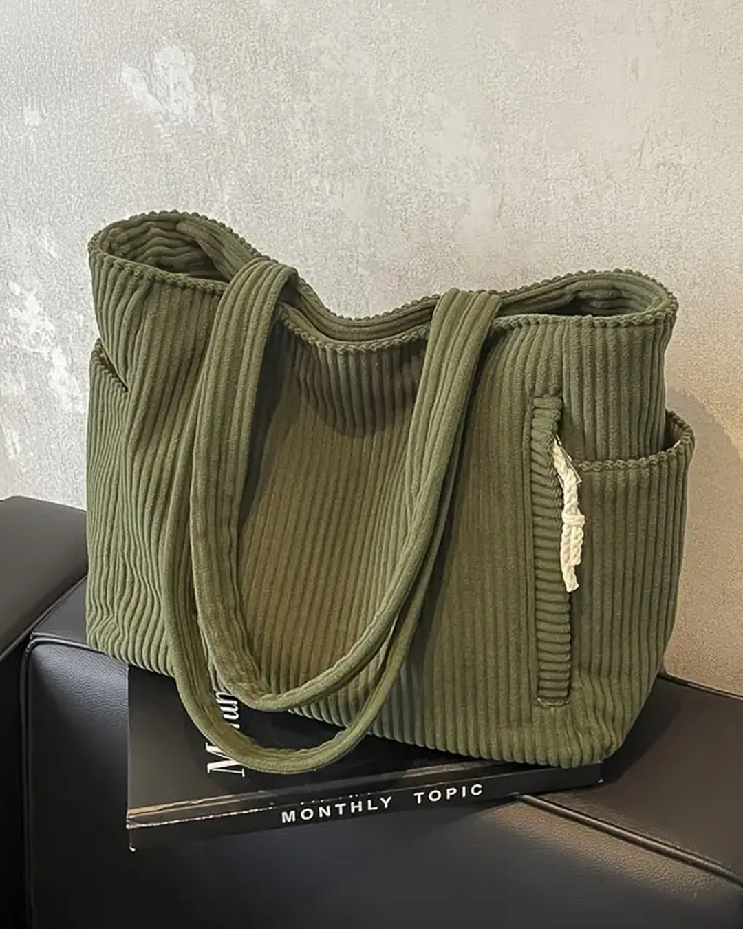 Tilda™ | Sac Cabas Velours Côtelé