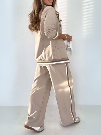 Lena™ | Ensemble Rayé Élégant