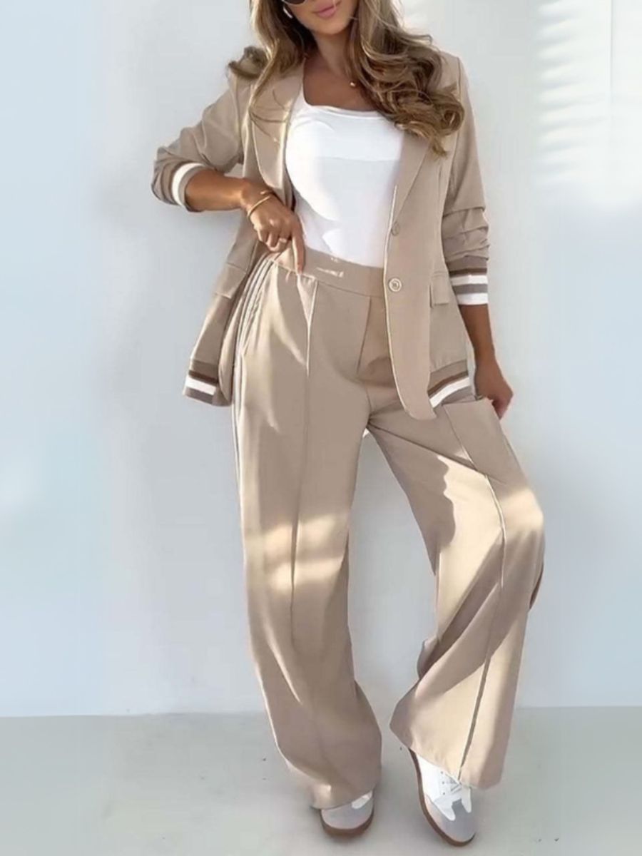 Lena™ | Ensemble Rayé Élégant