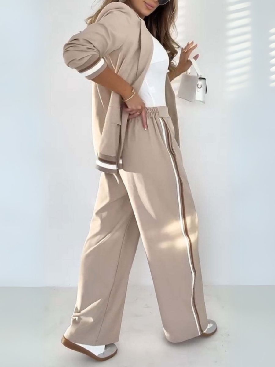 Lena™ | Ensemble Rayé Élégant