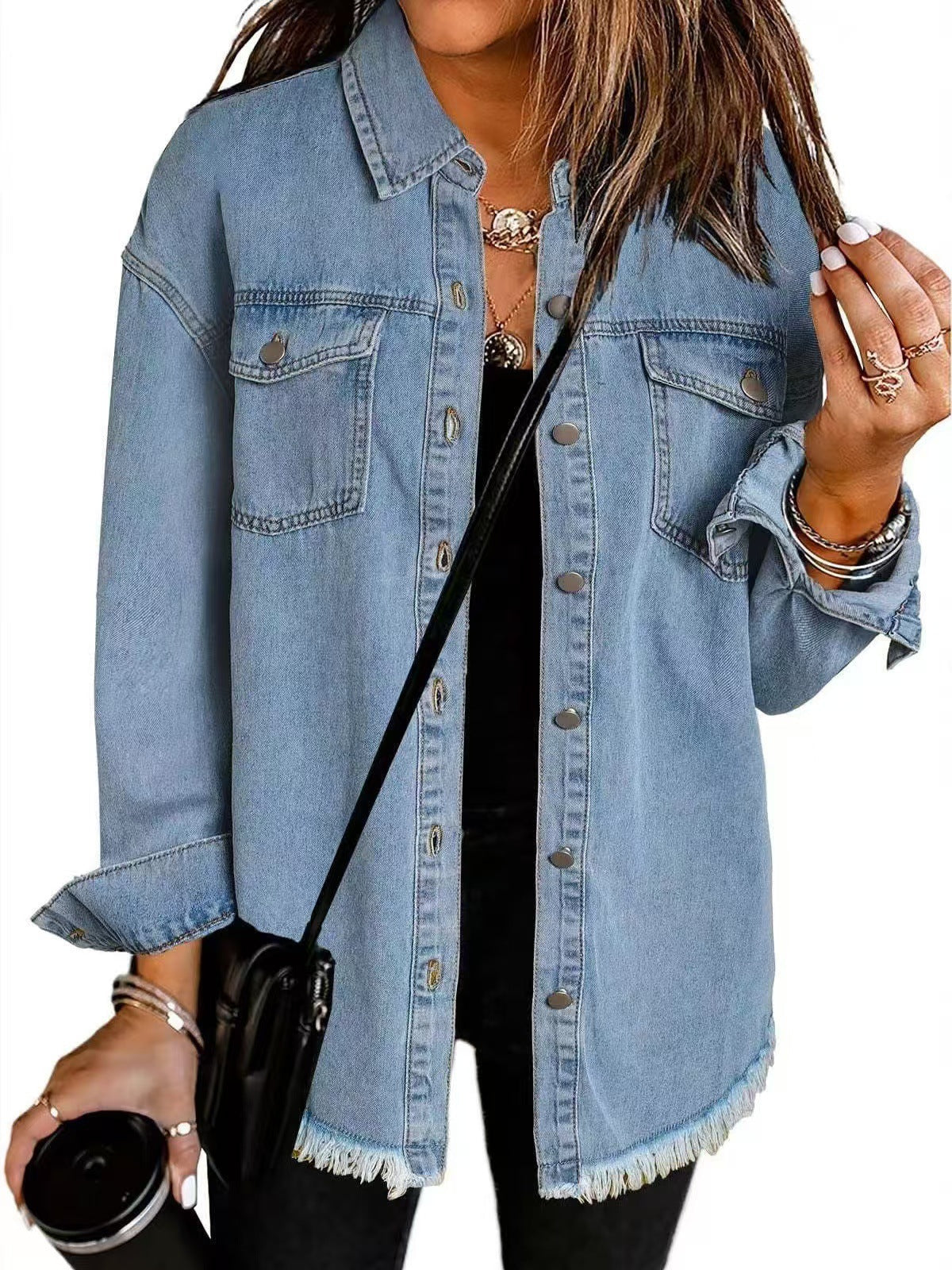 Stefania™ | Veste Denim Femme