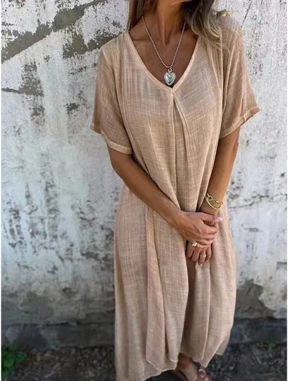 Brisane™ | Robe Bohème Lin et Coton