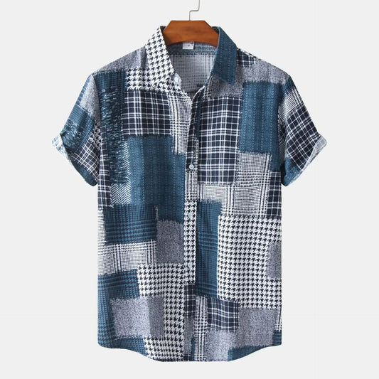 Fred™ | Chemise Patchwork Géométrique