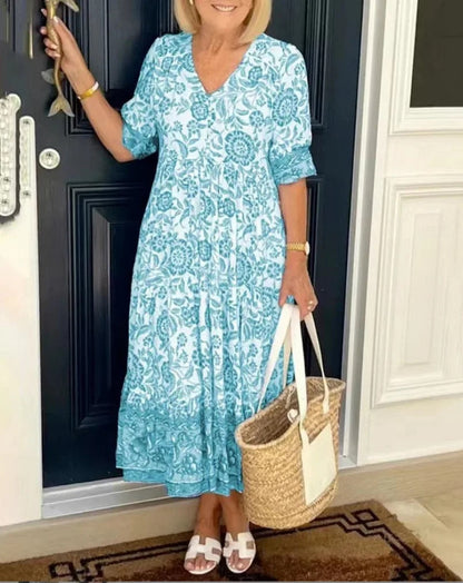 Aria™ | Robe Longue Fleurie