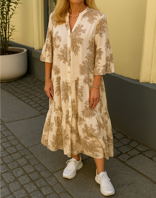 Carina™ | Robe Ample Imprimée Femme