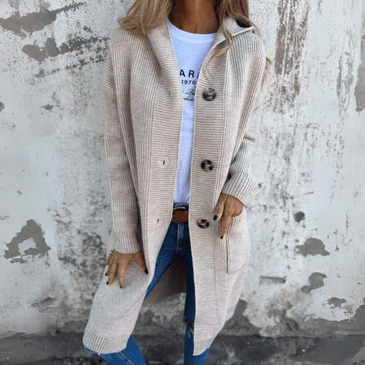 Lorène™| Gilet à Capuche Long
