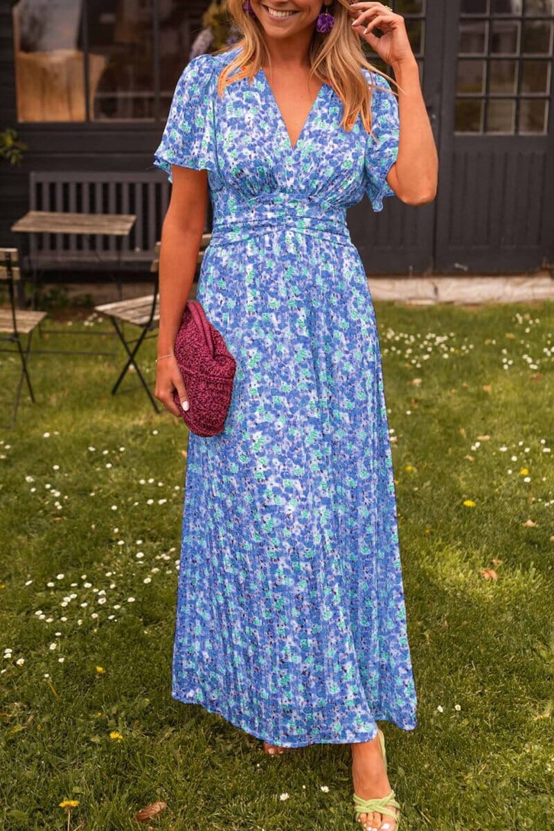 Sandra™ | Robe longue élégante à col