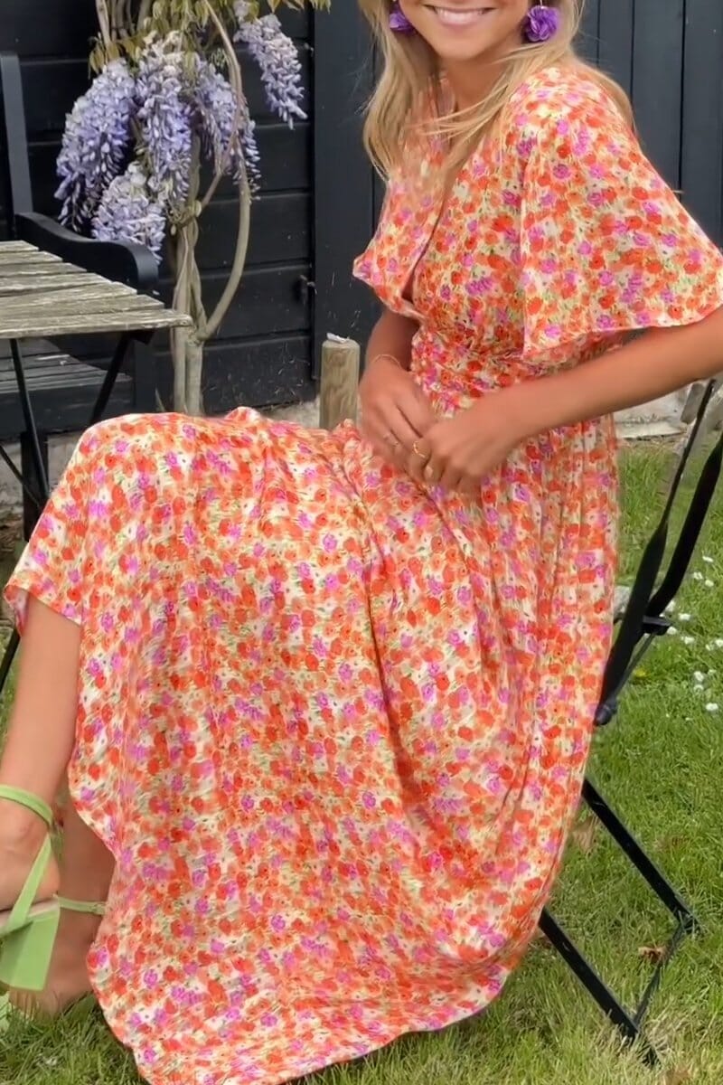 Sandra™ | Robe longue élégante à col