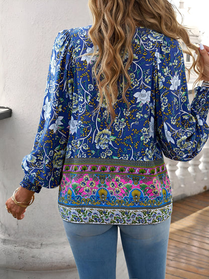 Sonja™ | Blouse Imprimé Coton Indien