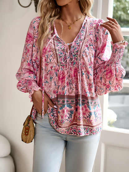 Sonja™ | Blouse Imprimé Coton Indien