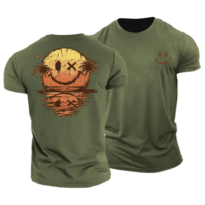 Estival Smiley ™ | Tee Shirt imprimé Mer(1+1 OFFERT)